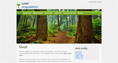 Desktop Screenshot of lesnihospodarstvi.cz